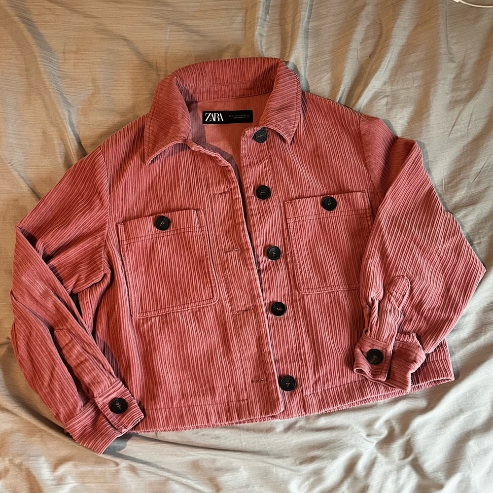 Zara Pink Corduroy Jacket 🩷
